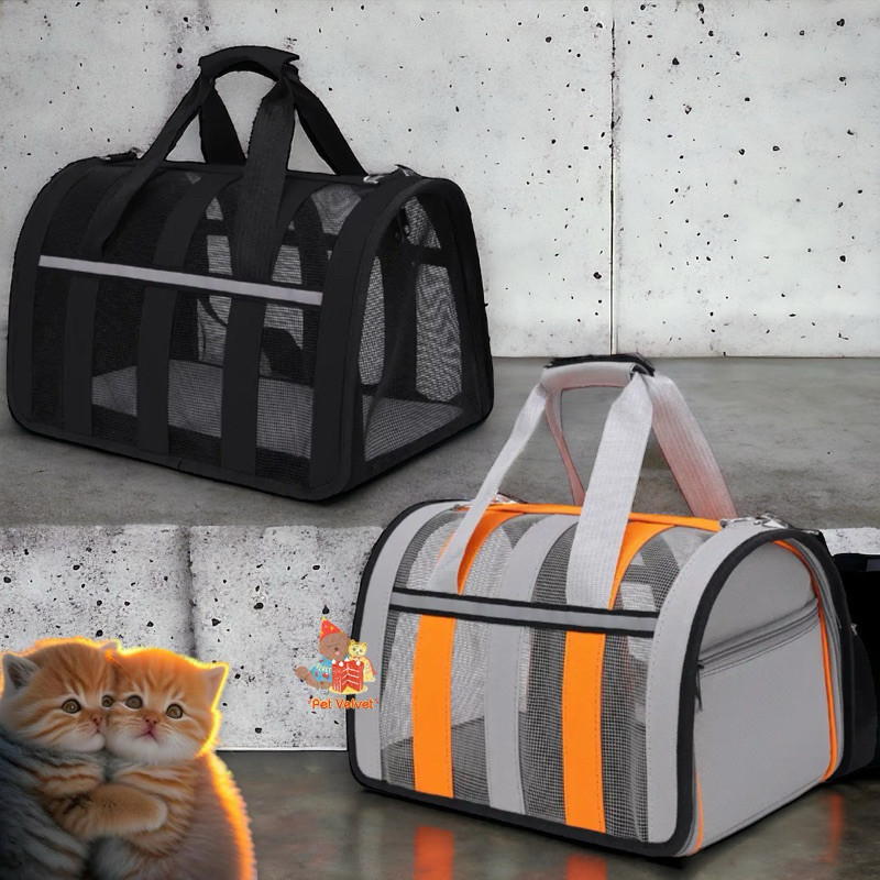 Hanaiso Medan Original Premium Tas Kandang Anjing Kucing Breathable Pet Carrier Bag Size M