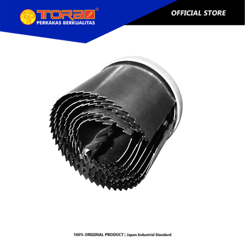 TORA Hole Saw Potong Kayu Set 7 Pcs - Hole Saw Carbon Steel