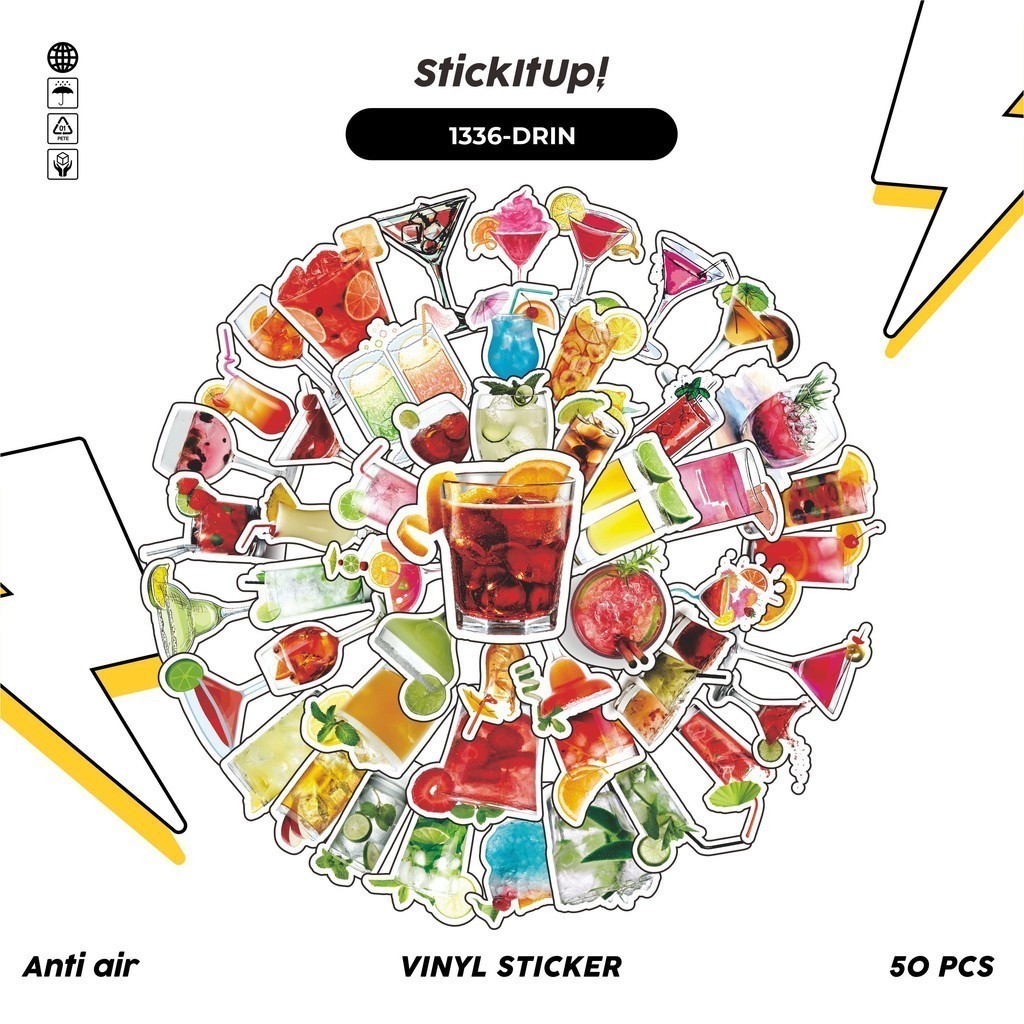 

COD✨ 100 Pcs Stiker Minuman Dingin v2 Lucu Anti Air Untuk Dekorasi Notebook Sepeda Skateboard Handphone DIY