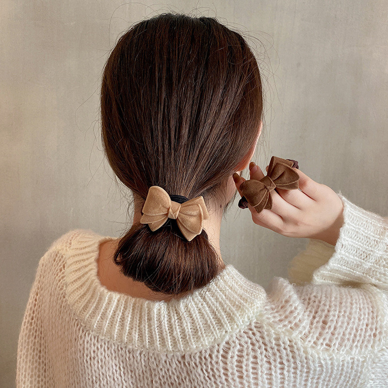 Tali Rambut Busur Cinta Tali Kepala Ponytail Hati