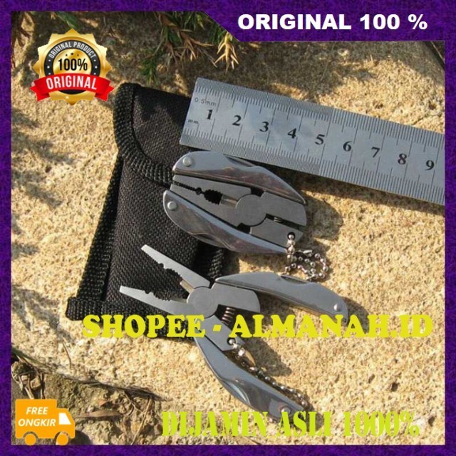 [BISA COD] Tang Lipat Mini Multifungsi Tang Lipat Portable Stainless Steel ASLI