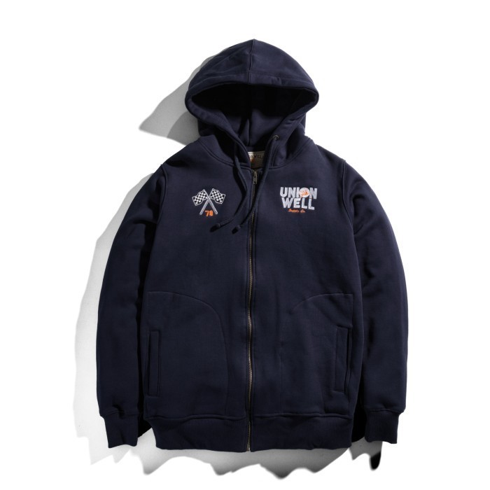 TOKOSANIA Unionwell Hoodie Zipper Pits Navy - M