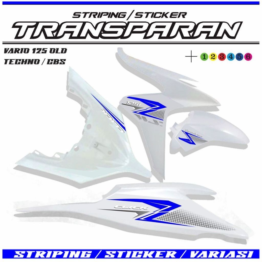 cod / STIKER TRANSFARAN VARIO TECHNO 125 OLD / STIKER TRANSPARAN MOTOR VARIO 125 TECHNO