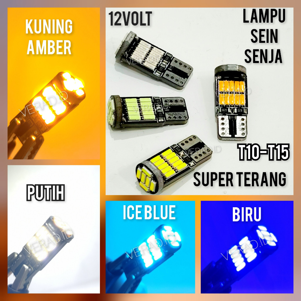 LAMPU SENJA T10 26 LED DAJJAL MINI MURAH 12VOLT SUPER TERANG HARGA SATUAN