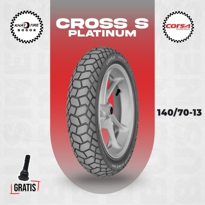 Ban Belakang Motor YAMAHA NMAX - CROSS S PLATINUM 140/70-13 Tubeless