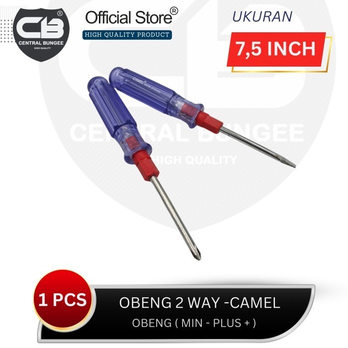 Obeng 2 Way Camel bolak balik 7,5 inch