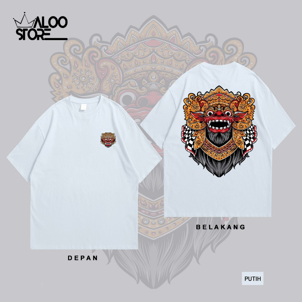 Clothing House Terbaru Kaos Barong Bali - Kaos T-Shirt - Bahan Cotton PE Soft 24 Kaos Terbaru Baju O