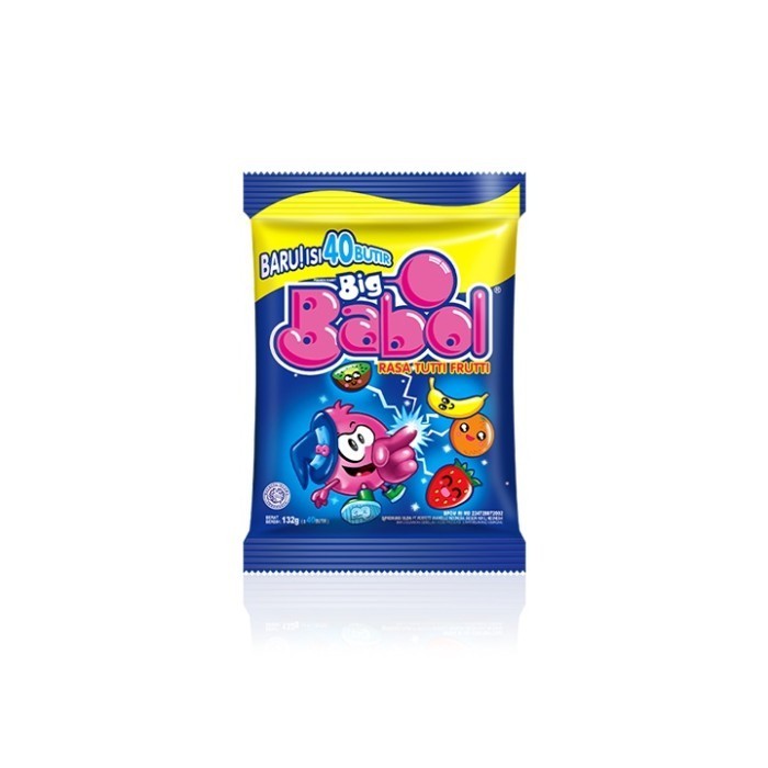 

Permen Karet Big Babol Tutty Fruity Pack 132gr Isi 40pcs Cemilan Murah dan Enak