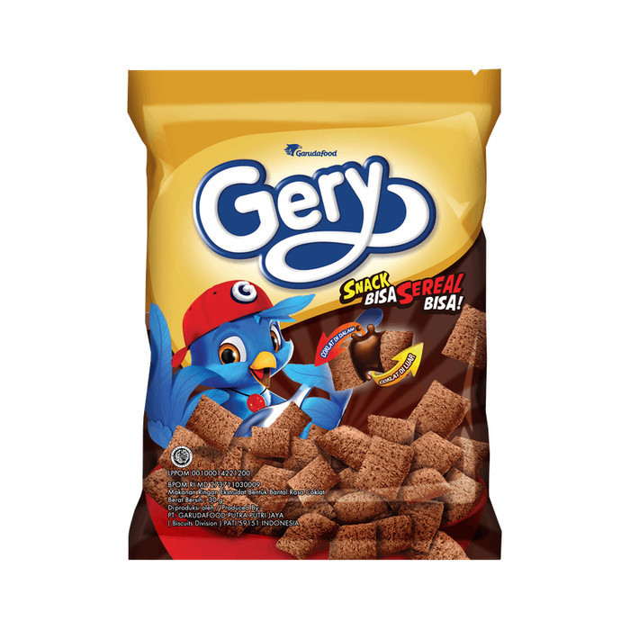 

Gery Snack & Sereal Bantal Extrude Rasa Cokelat 29gr Isi 10pcs Cemilan Murah dan Enak