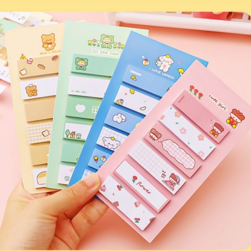 

(120 lbr) Sticky notes Memo Lucu Warna Warni