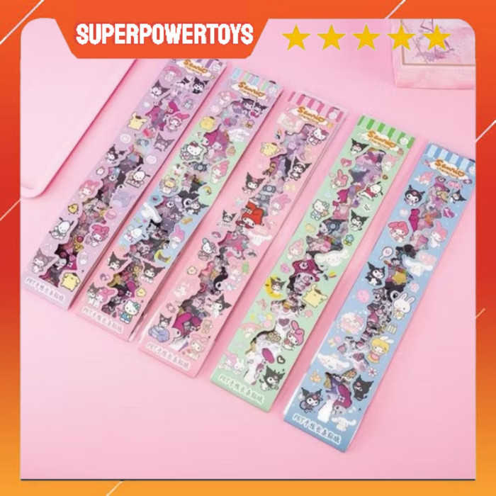 ( BISA COD) Stiker Timbul Kuromi / Mainan Tempelan STIKER Sanrio And Friends / Mainan Tempel-Tempela