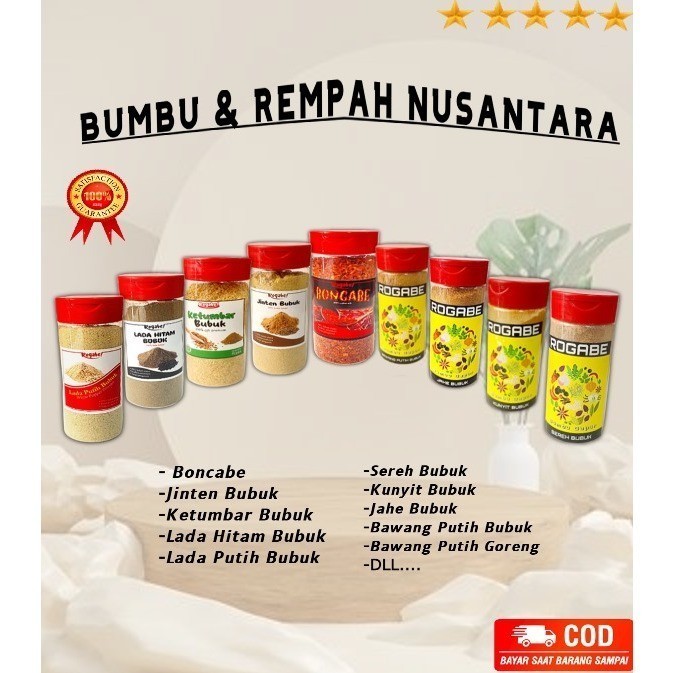 

Bumbu Dapur / Rempah Rempah Aslli Tanpa Campuran / B K