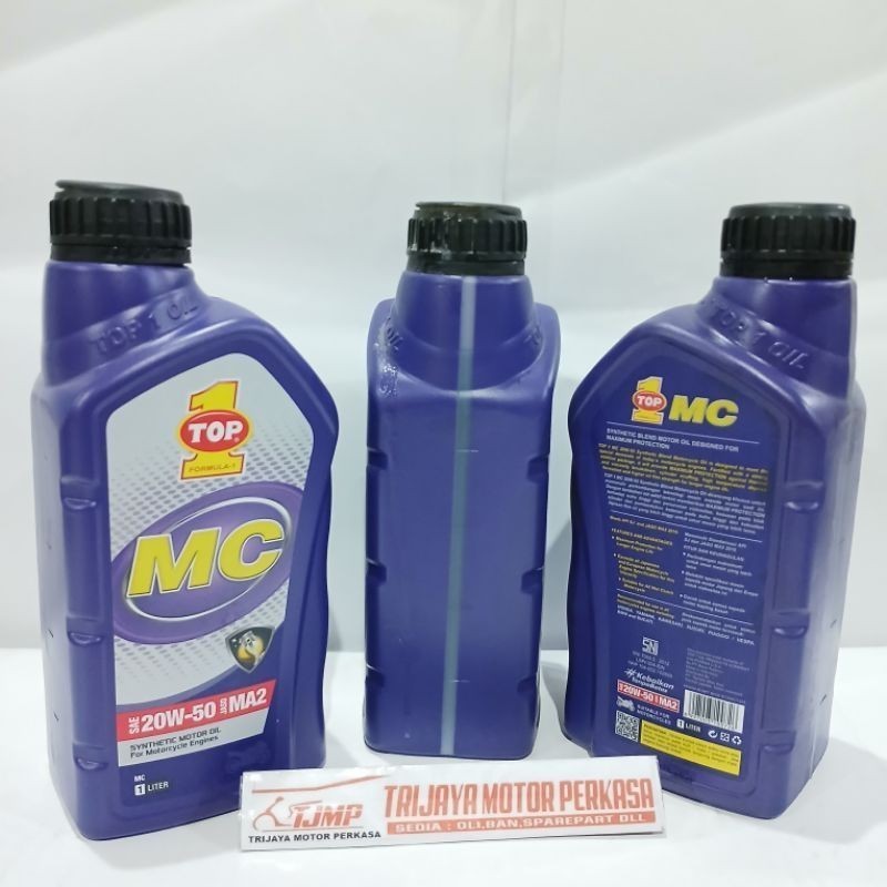 20W-50 OLI MOTOR TOP 1 TOP ONE MC 1 LITER OLI MOTOR BEBEK/ SPORT ORIGINAL 100%