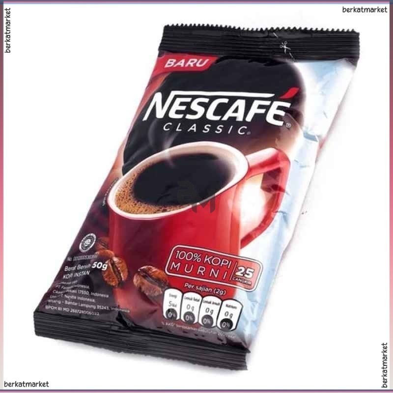 

Nescafe Classic Lampung Robusta Blend Black Coffee Kopi Hitam Espresso Arabic Bubuk Sachet Original Tanpa Ampas Import 50 100 200 500 Gr 1kg