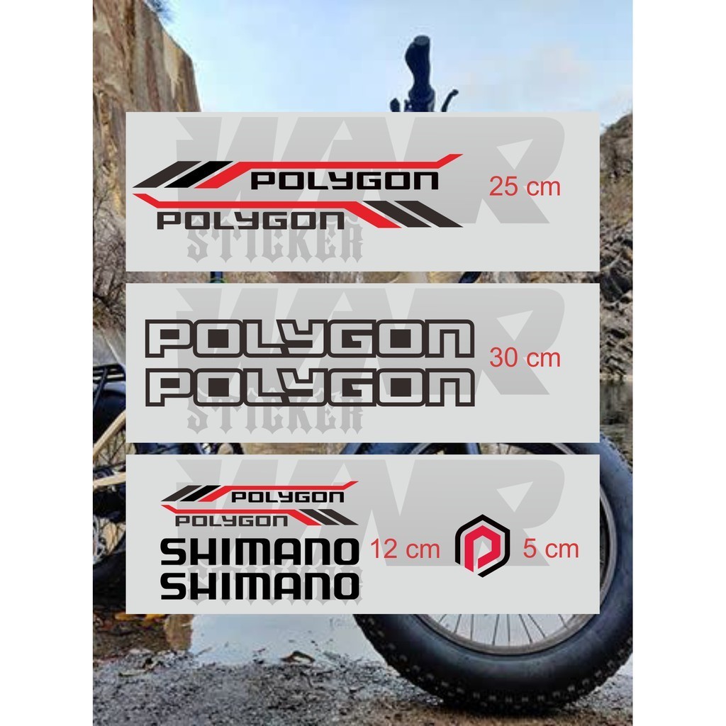 sticker sepeda polygon decal polygon
