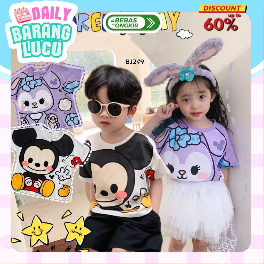 Baju Kaos Anak Laki Laki Perempuan Stella Lou Import  Murah BJ249