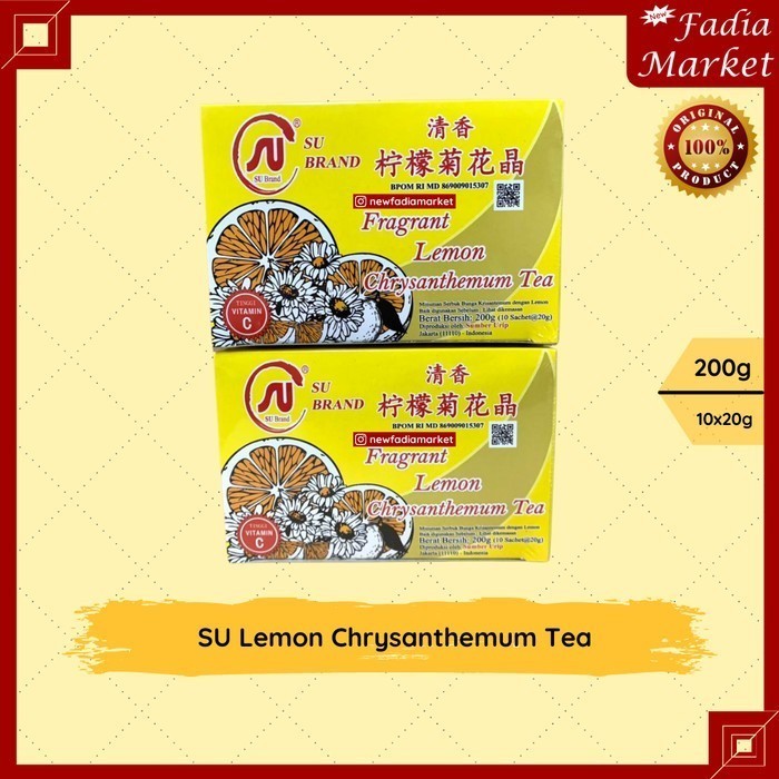 

SU Brand Lemon Chrysanthemum Tea (Teh Cihwacing + Aroma Lemon) 10x20g