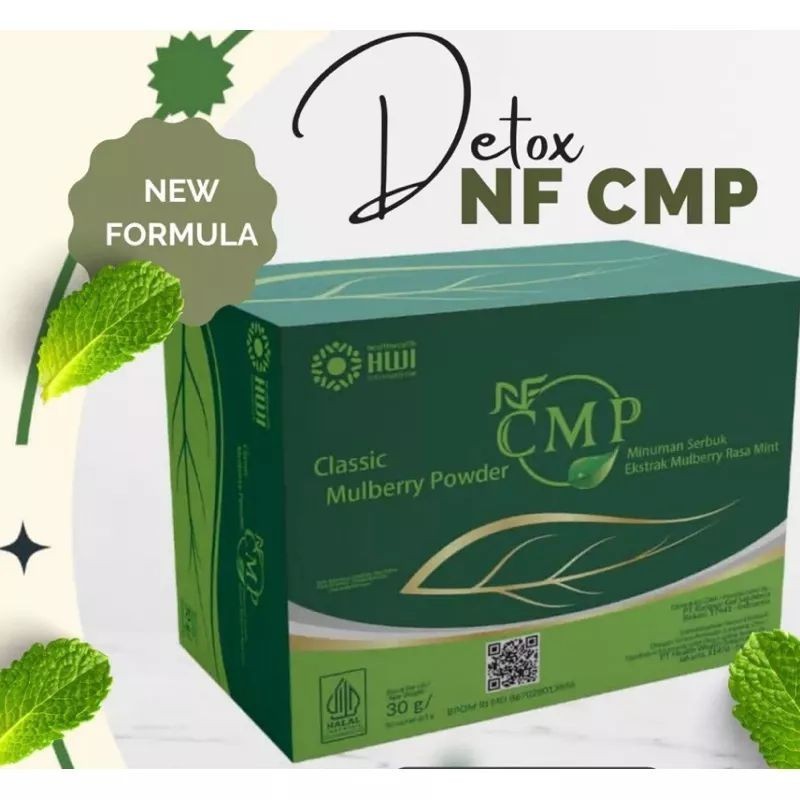 

NF CMP Rasa Mint HWI isi 30 Sachet / Classic Mulberry Powder / Detox / Dijamin Asli