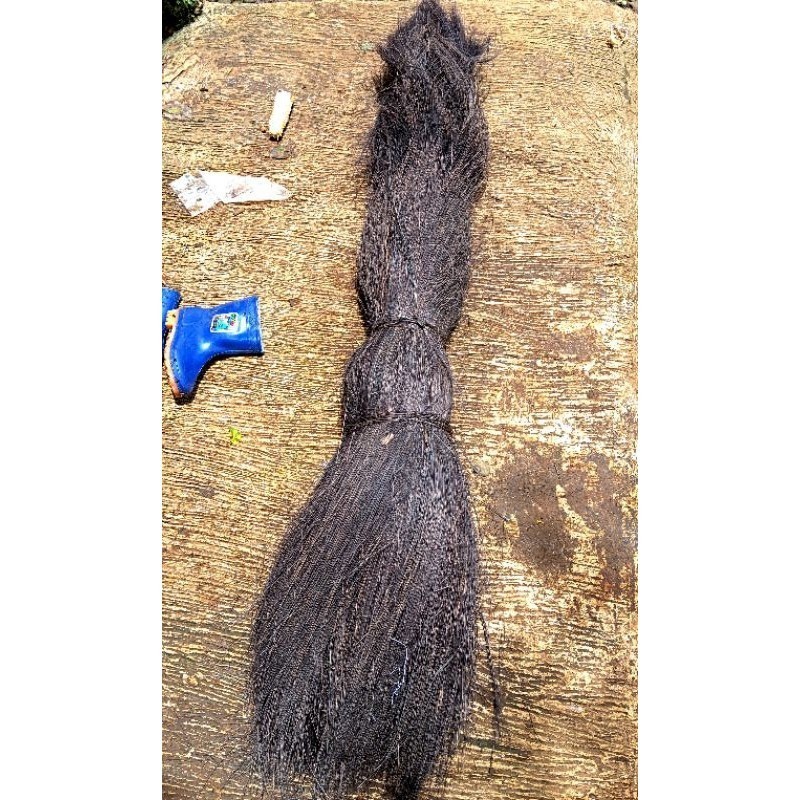 Ijuk aren super panjang /ijuk tebu cocok untuk kakaban/ijuk terlari/ijuk aren sisiran panjang bersih