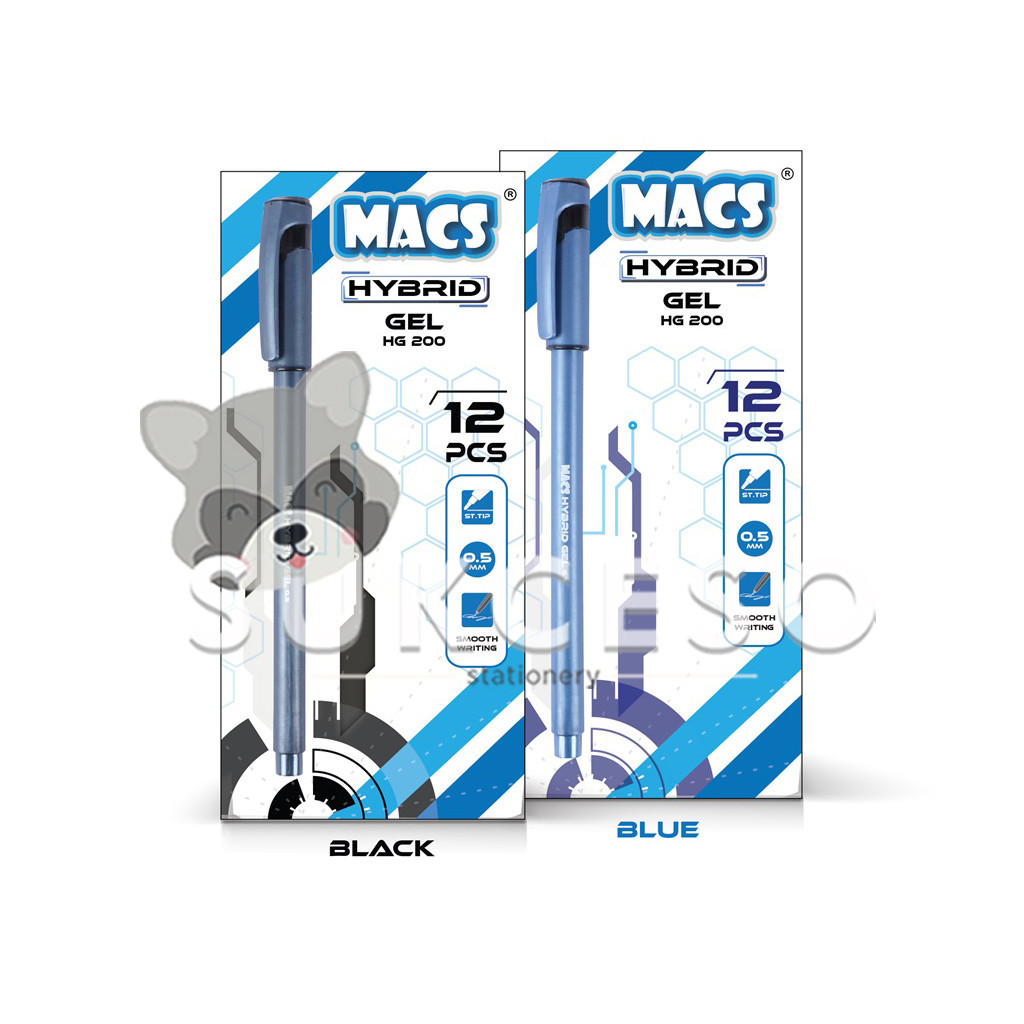 

MACS Hybrid Gel Pen HG200 SATUAN Pena / Pulpen Jel 0.5mm