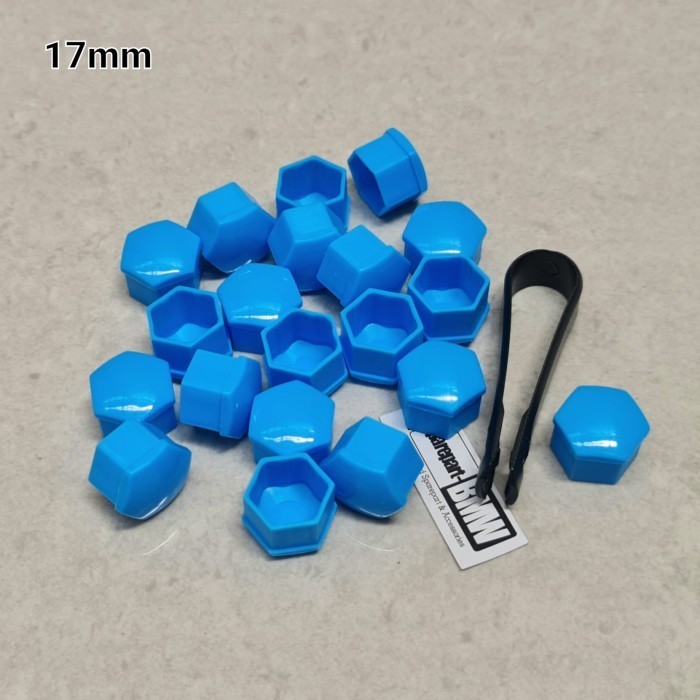 FC99 penutup baut roda velg BMW 20 pcs 17mm Biru