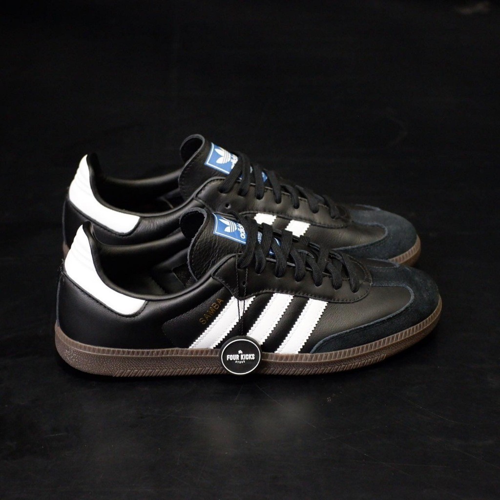 Adidas Samba OG Black White - 100%  ORIGINAL RESMI - Sepatu Sekolah Samba Pria Hitam Putih