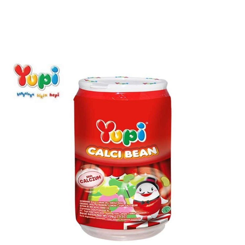 Yupi Gummy Candy Calci Bean 70 gr Permen Jelly