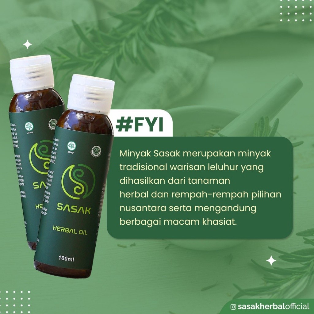 MInyak Sasak Herbal Oil Original