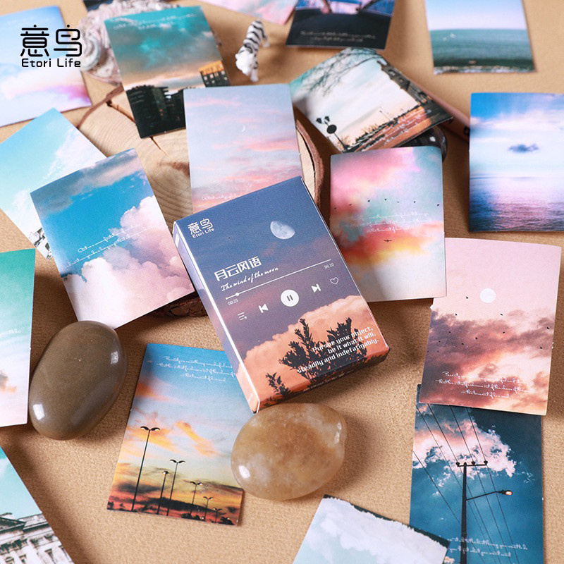 

Journamm.id Yiniao Stiker Kotak Yueyunfengyu Stiker DIY Dekorasi Buku Panduan Sederhana Kreatif Cantik 30 Buah