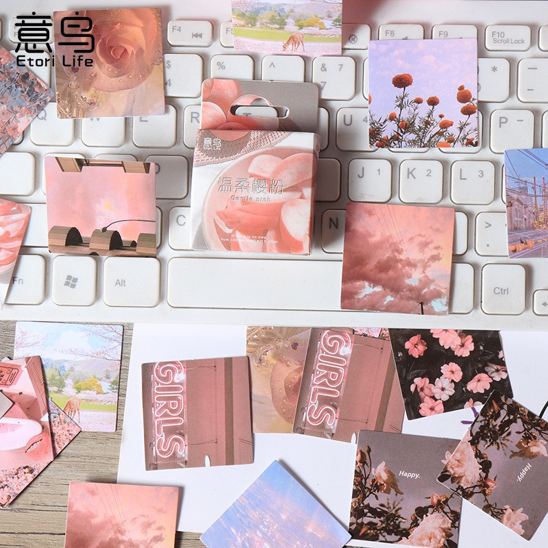 

Journamm.id Stiker Kotak Etori, Bubuk Ceri Lembut, Bahan Kreatif, Stiker Penyegel Diy Berperekat Dekoratif, 46 Buah