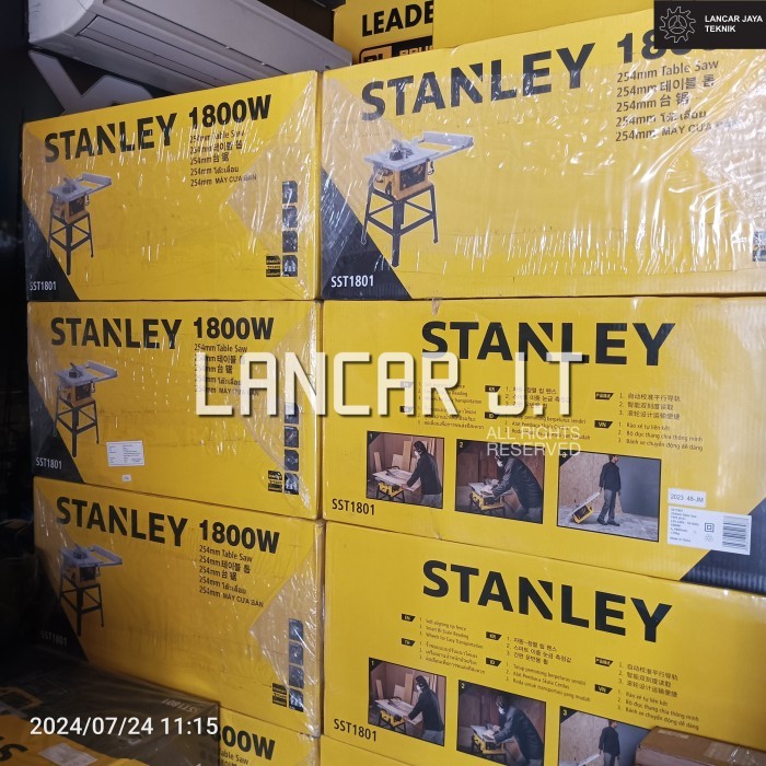 STANLEY SST1801 TABLE SAW 10 INCH MESIN MEJA POTONG STANLEY SST 1801 10 INCHI