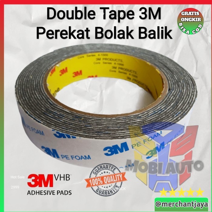

(MAT) Double Tape 3M Putih Perekat Bolak Balik