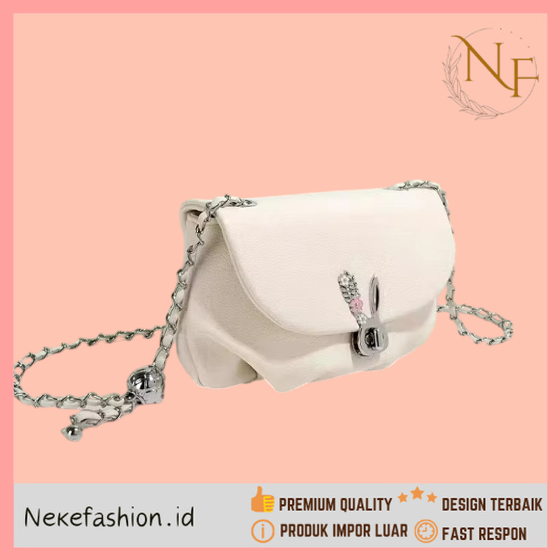 NEKE FASHION Premium Kualitas - Tas Rantai Wanita Tas Selempang Rantai Wanita Tas Lucu Tas Unik Tas 