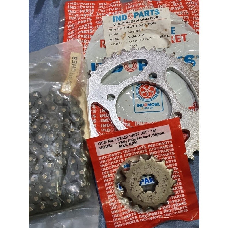 GEAR GIR SET RANTAI YAMAHA F1ZR FIZR FORCE 1 ZR F1ZR INDOPARTS