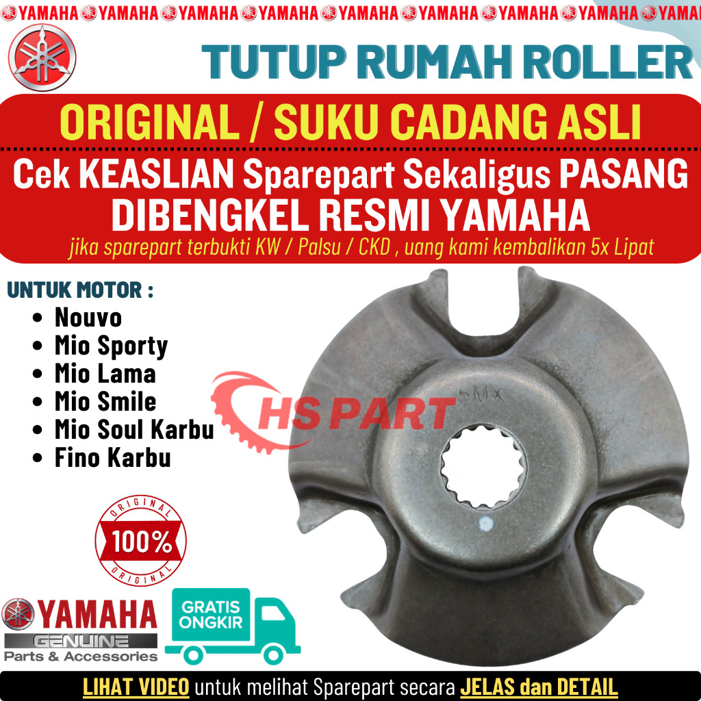 Tutup Rumah Roller Mio Sporty Nouvo Mio Soul Karbu Fino Karbu Mio Smile Original , Tutup Rumah Rolle
