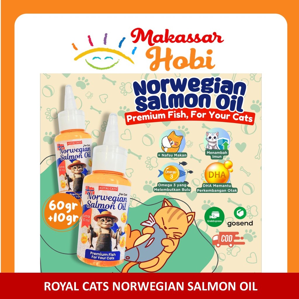 Royal Cats Norwegian Salmon Fish Oil Vitamin Bulu Kucing Anjing Care