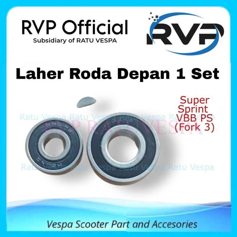 Laher Roda depan 1set (Fork 3) Vespa VBB Super Sprint PS Strada