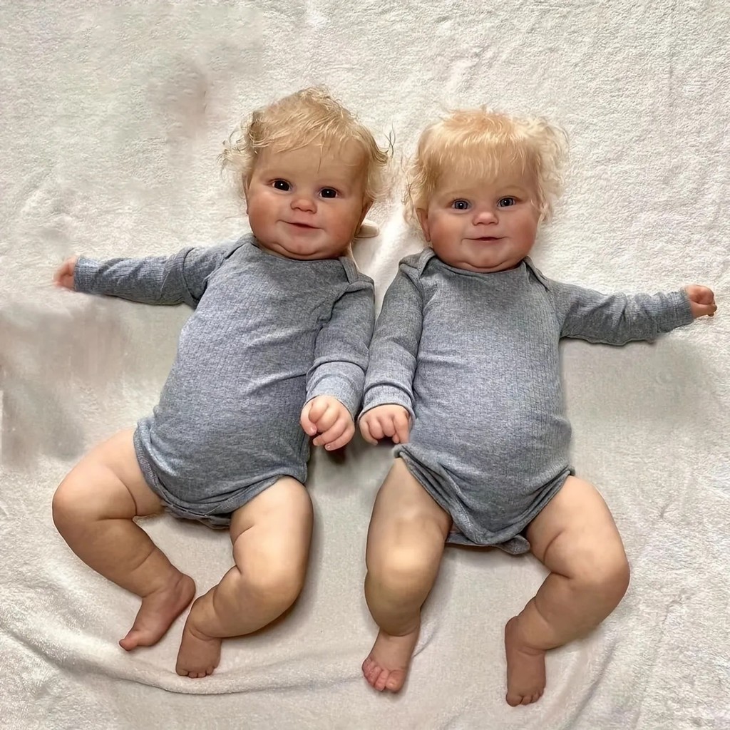 48 cm Maddie Reborn Doll With Blond Hair Handmade Soft Vinyl Bebe Reborn Baby Doll