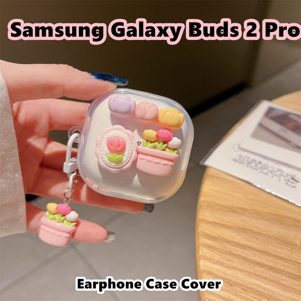 【Yoshida】Untuk Samsung Galaxy Buds 2 Pro Case DIY Lucu Kartun Soft Silicone Earphone Case