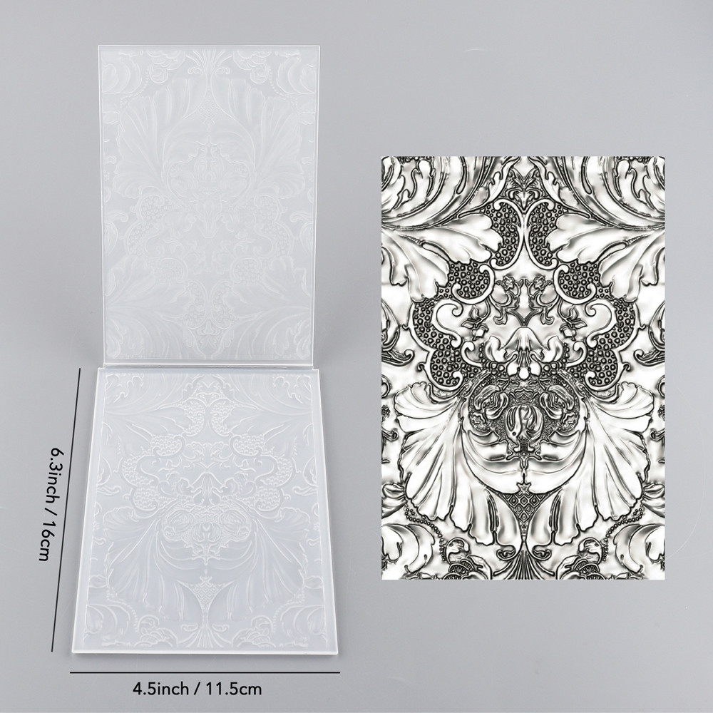 

Damask 3-D Texture Fades Embossing Folder Leaf Background Patterns Template For DIY Scrapbooking Paper Card Making 08