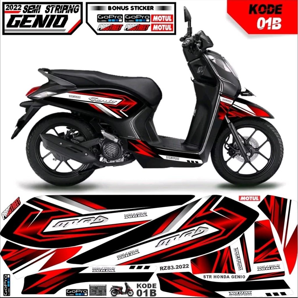 

Stiker Striping Variasi Honda Genio Kode B Motor - Paper, Sticker Motorcycle