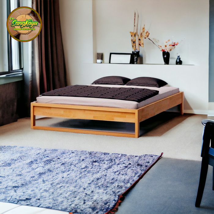 TERMURAH Divan rangka kayu minimalis ranjang kayu Divan anak dipan dewasa Divan minimalis modern tem