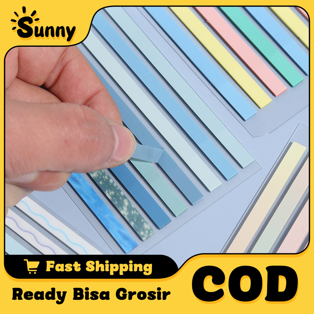 

Note Memo Label Kertas Pembatas Sticky Tab Colorful Sticky Stiker Pembatas Lucu Warna-warni Stiker Bacaan Kantor Siswa