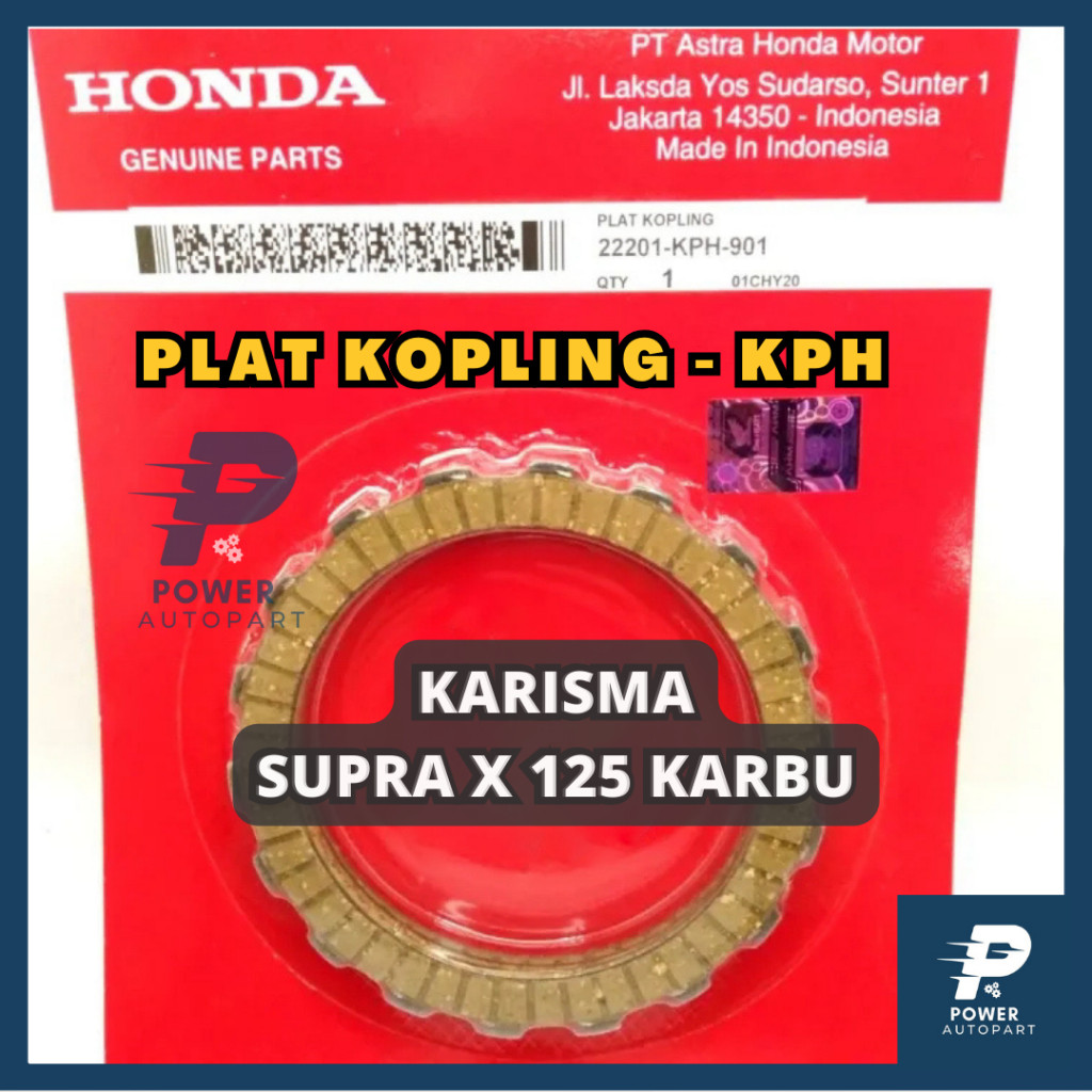 ( GARANSI ) ORIGINAL Kampas Plat Kopling Supra x 125 / Kampas plat Kopling Kharisma / Plat kopling S