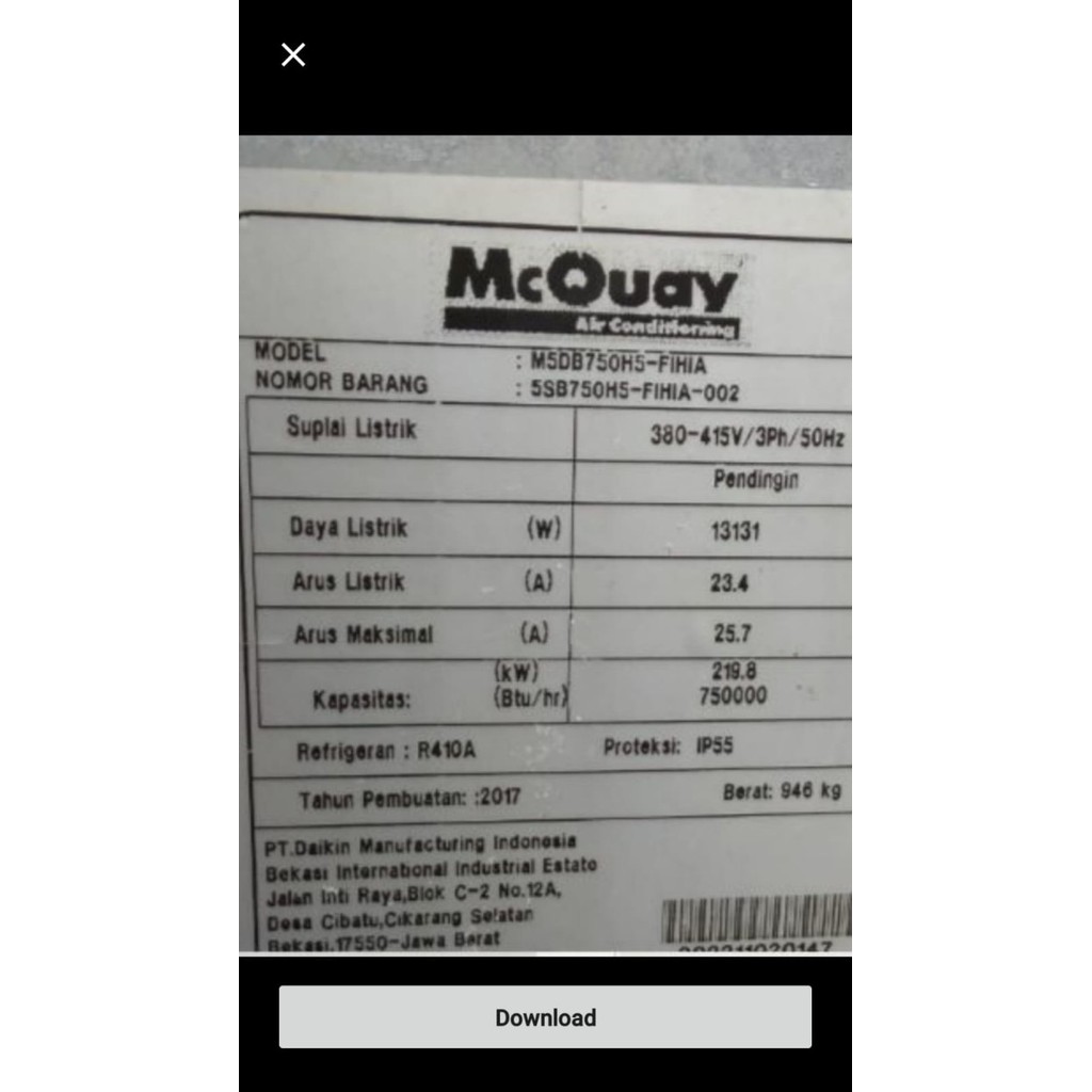 REMOTE AC MCQUAY HANDSET, WIRED SEQ LCD -