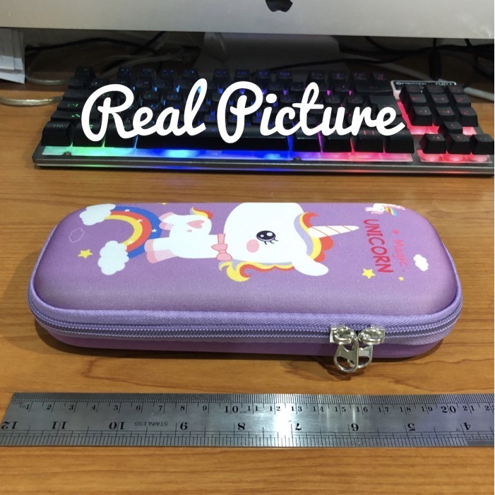 

New Arrival Tempat Pensil Sekolah Pulpen Pencil Bag Box - TM99 - PurpleUnicorn