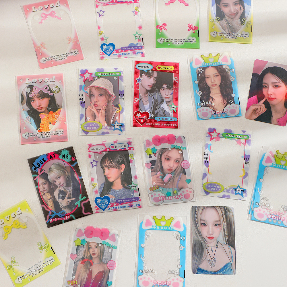 

Cartoon Top Loaders Card Sleeves Holders Decor Trading Card Protective Sleeves Holder Fit for Sports Cards Collecting Supplies