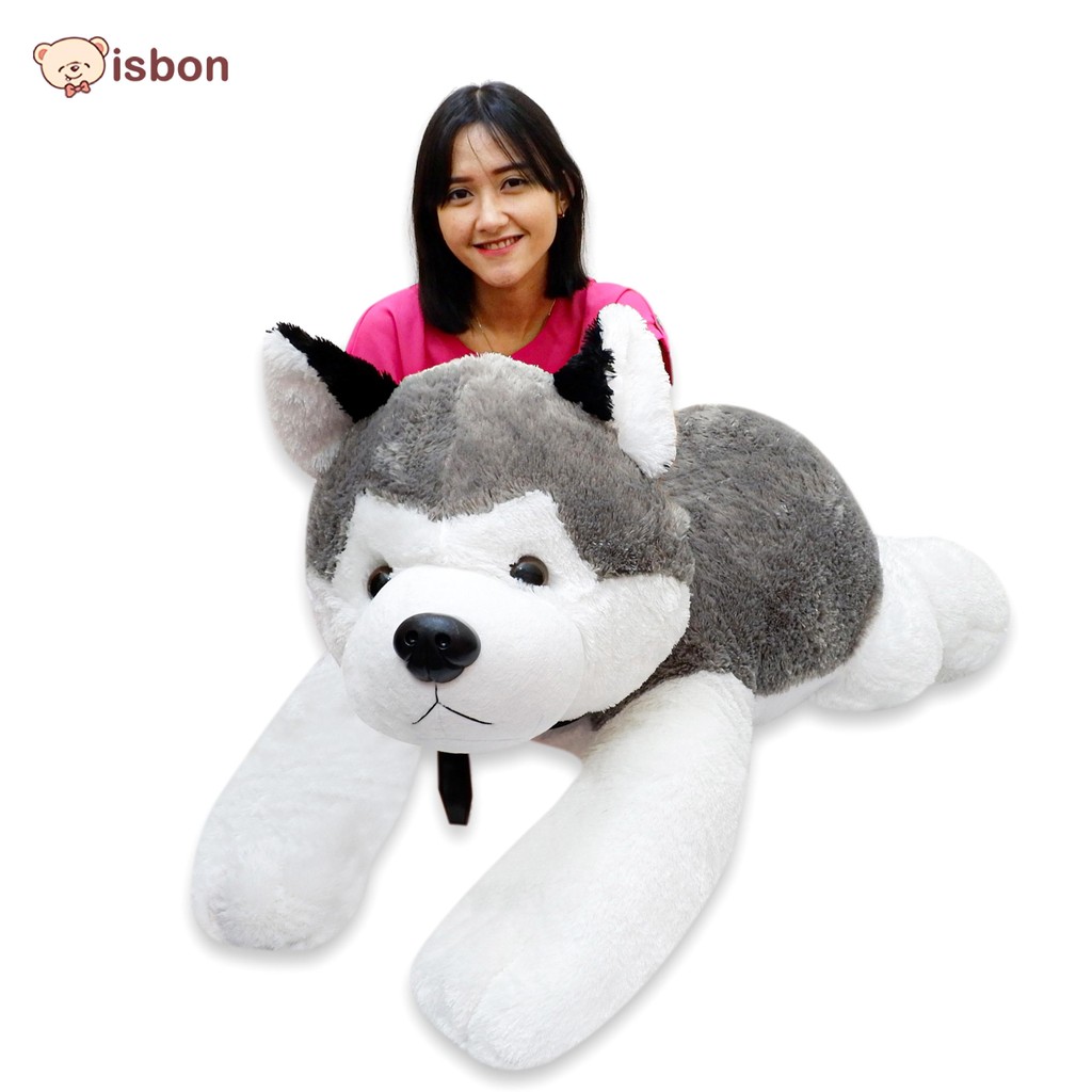 Boneka Serigala Jumbo Istana Boneka Ly Little Husky Super Besar SNI Isbon