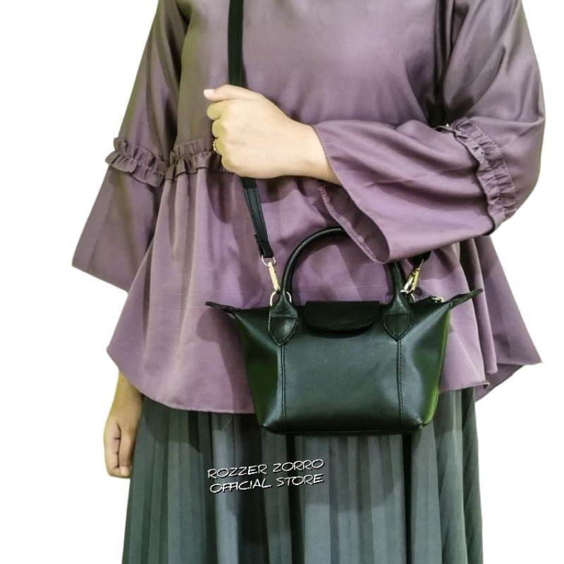 Tas longchamp mini wanita kulit asli bisa di tengteng