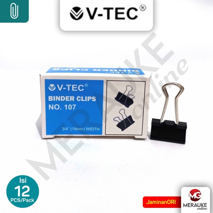 

Binder Klip V-TEC No. 107 (1 Box isi 12 Pcs)